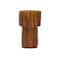 Hello Honey® Bloomingville 6.5" Brown Modern Pleated Stoneware Vase